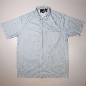 SilverTab Levi’s Mens Medium M Full Zip Nylon Short Sleeve Shirt Skater Baggy